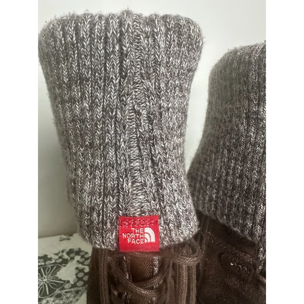 The North Face stitching up toe